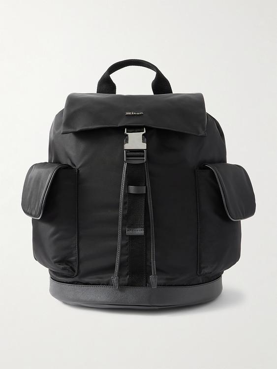 Black backpack from Kiton