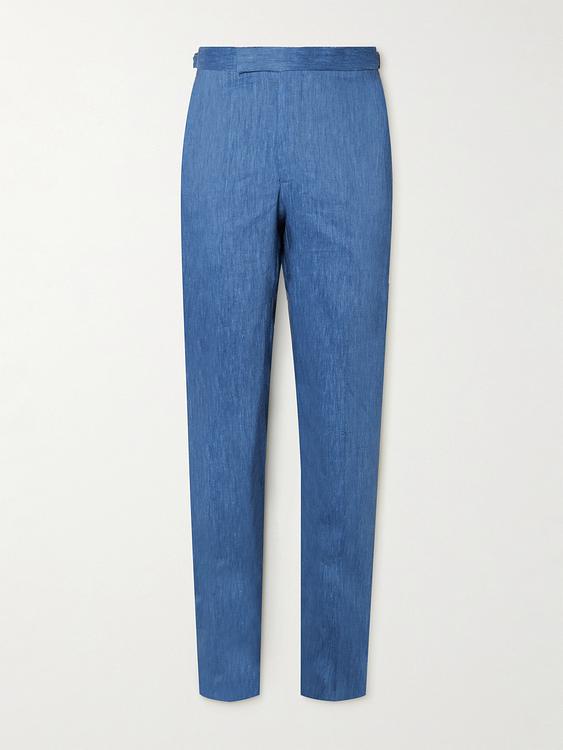 Blue suit trousers from Richard James