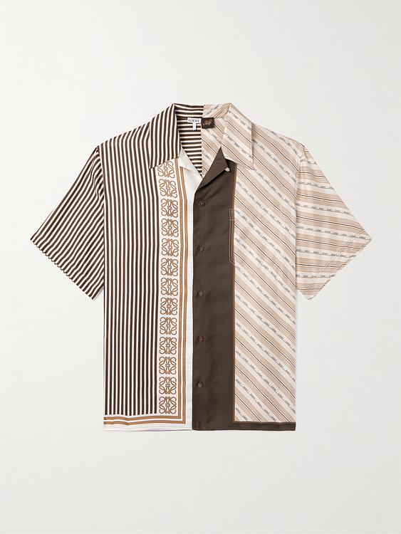 Striped white short sleeve shirt from Loewe