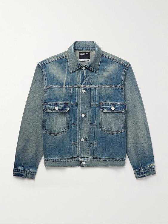 Dark grey denim jacket from Enfants Riches Déprimés