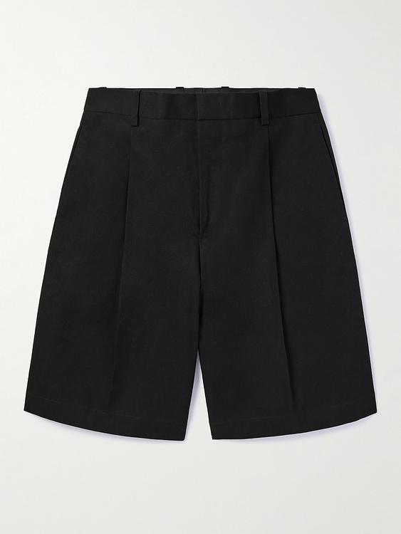 Black chino shorts from Jil Sander