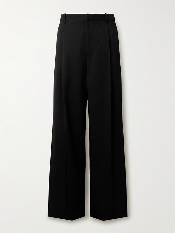 Black wide-leg formal trousers from Jil Sander