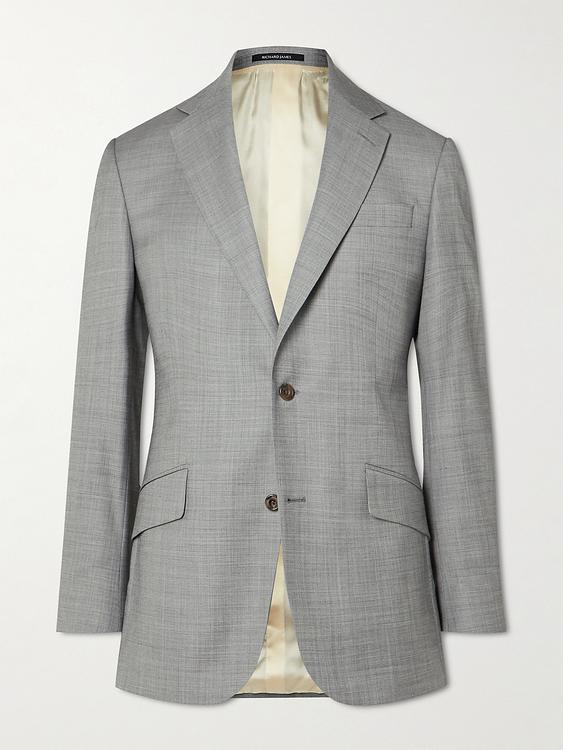 Grey suit jacket from Richard James