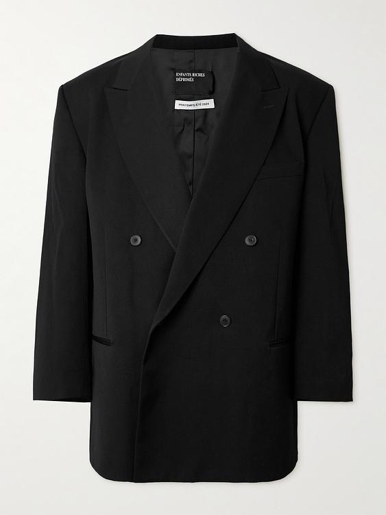 Black double-breasted blazer from Enfants Riches Déprimés