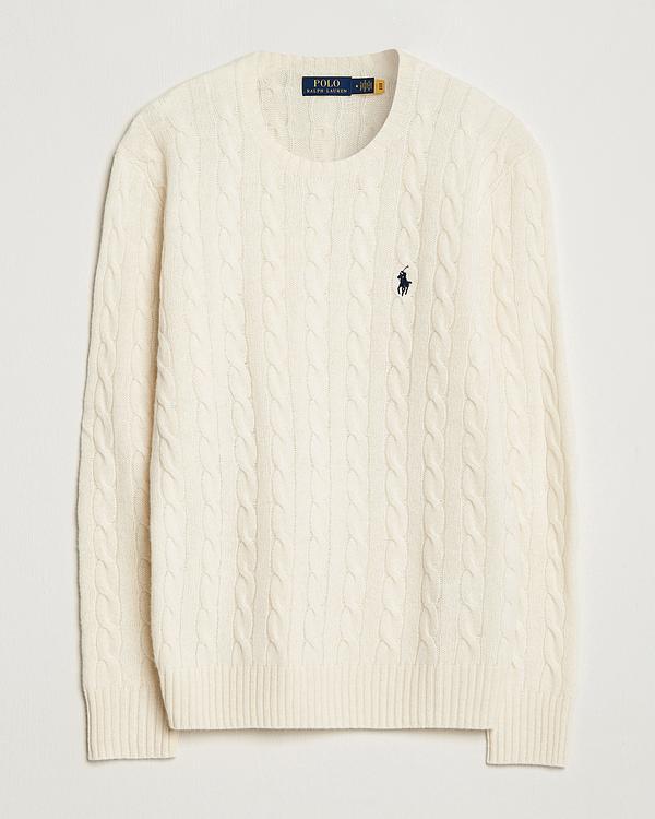 White cashmere sweater from Polo Ralph Lauren