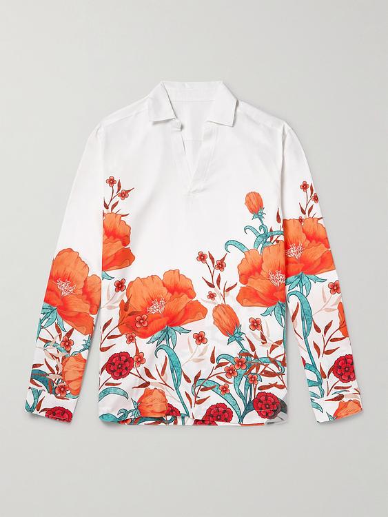 White casual shirt from Orlebar Brown