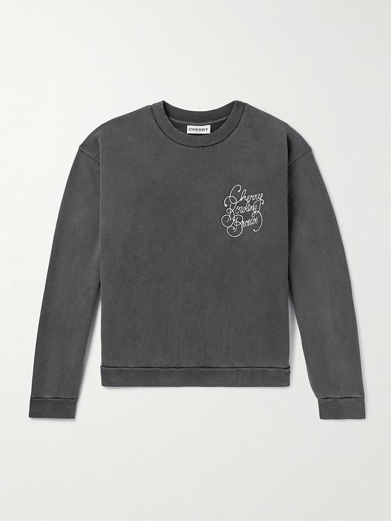 Print dark grey sweatshirt from Cherry Los Angeles