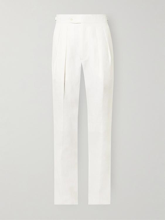 White chinos from Richard James