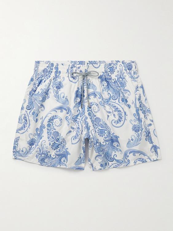 Grey swim shorts from Etro