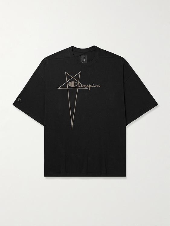 Print black t-shirt from Rick Owens