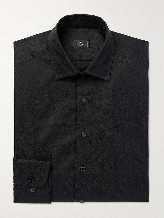 Black business shirt from Etro