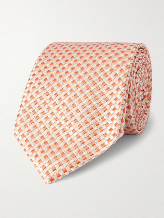 Beige tie from Richard James