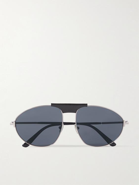 Grey d-frame sunglasses from Tom Ford