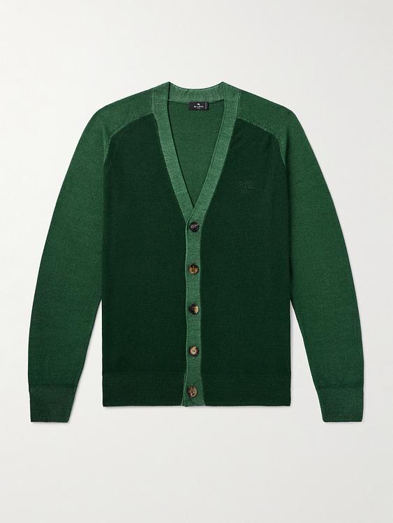 Dark green cardigan from Etro