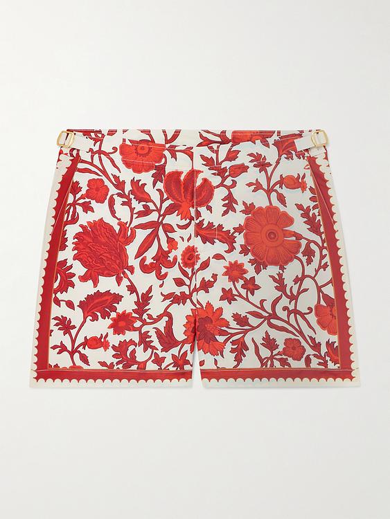 Red pocket square from Orlebar Brown