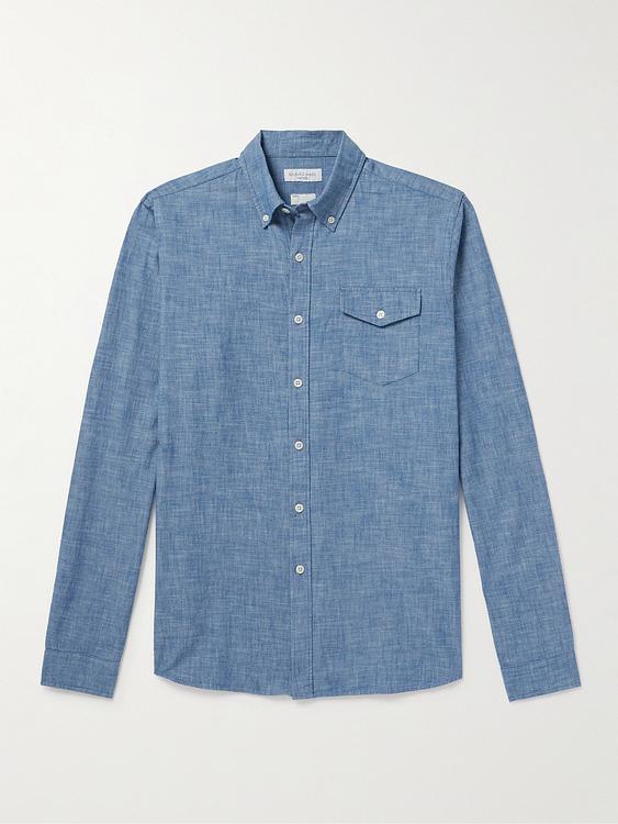 Blue casual shirt from Richard James