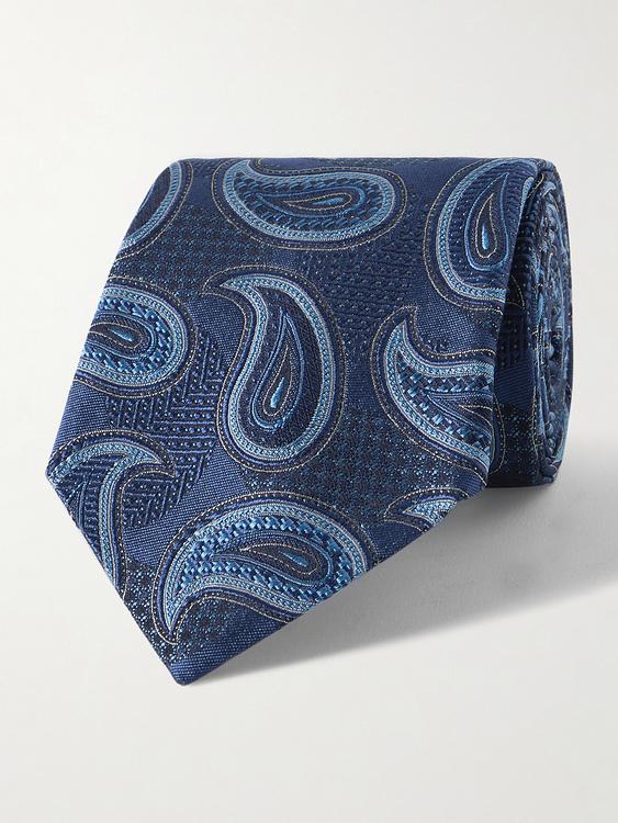Dark blue tie from Etro