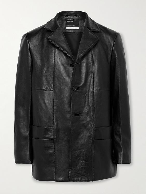Black leather jacket from Enfants Riches Déprimés