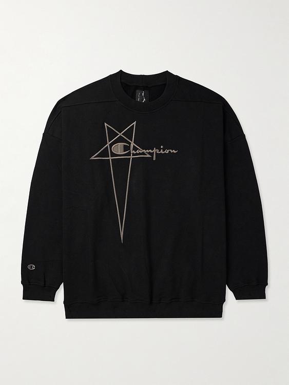 Print black sweatshirt from Rick Owens