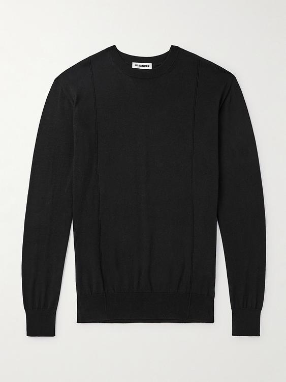 Black sweatshirt from Jil Sander