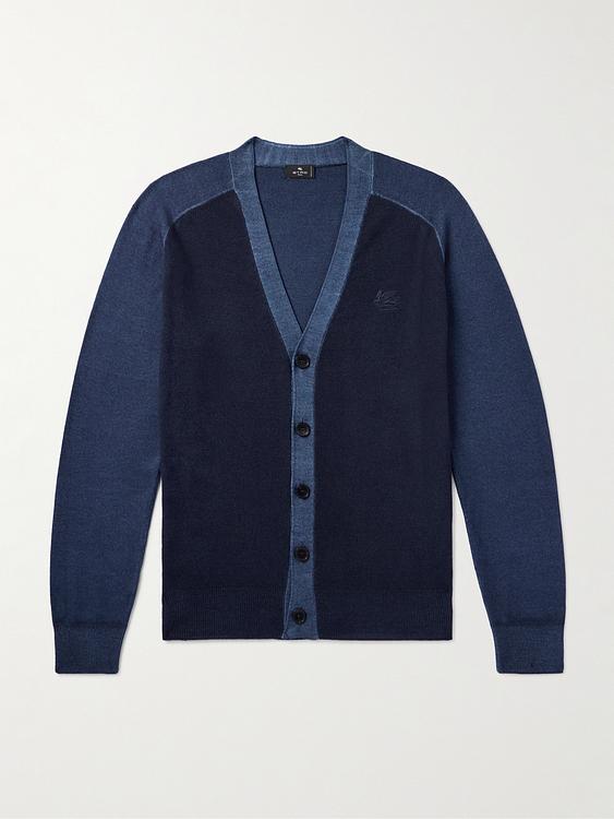 Dark blue cardigan from Etro