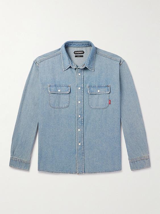 Blue denim shirt from Cherry Los Angeles