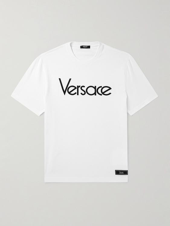 Print white t-shirt from Versace