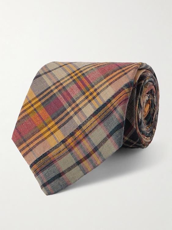 Checkered grey tie from Polo Ralph Lauren