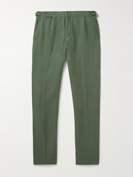 Dark green chinos from Orlebar Brown