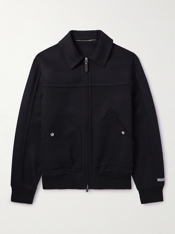 Black bomber jacket from Canali