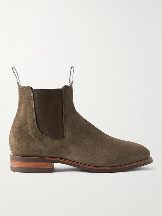 Dark green chelsea boots from R.M.Williams