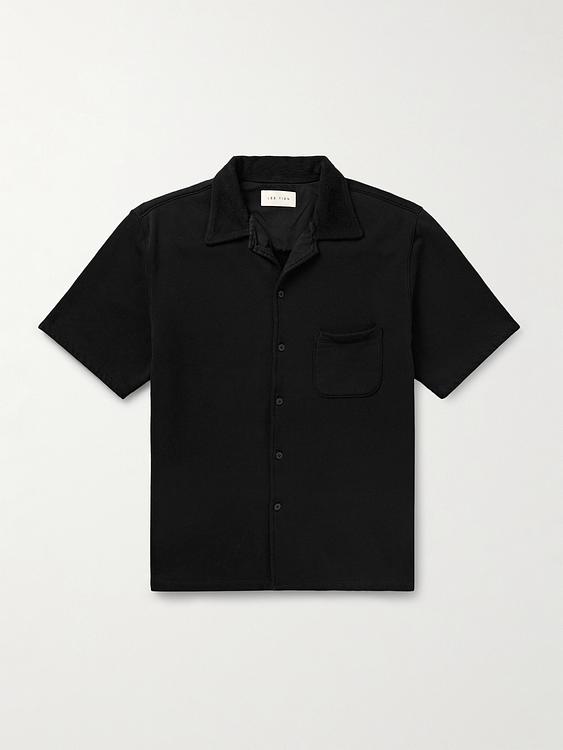 Black short sleeve shirt from Les Tien