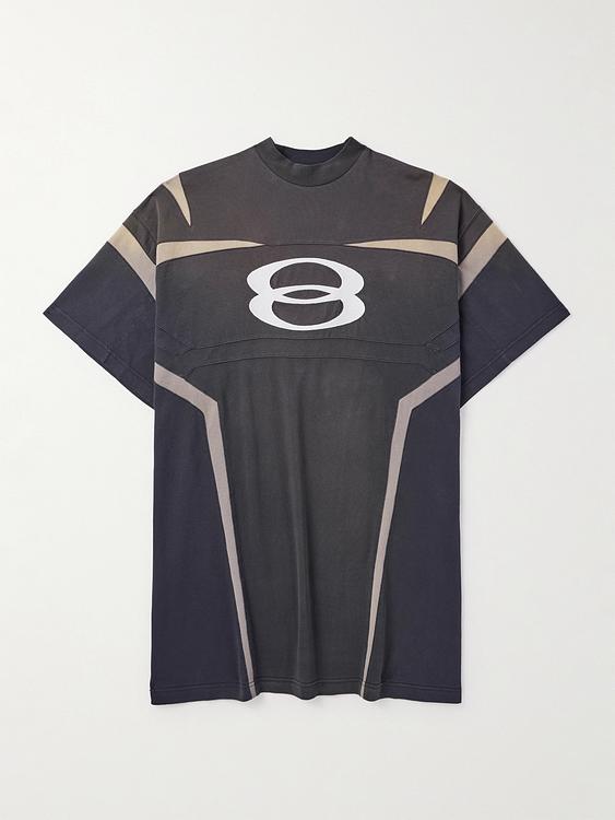 Print dark grey t-shirt from Balenciaga