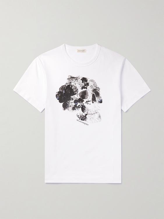 Print white t-shirt from Alexander Mcqueen