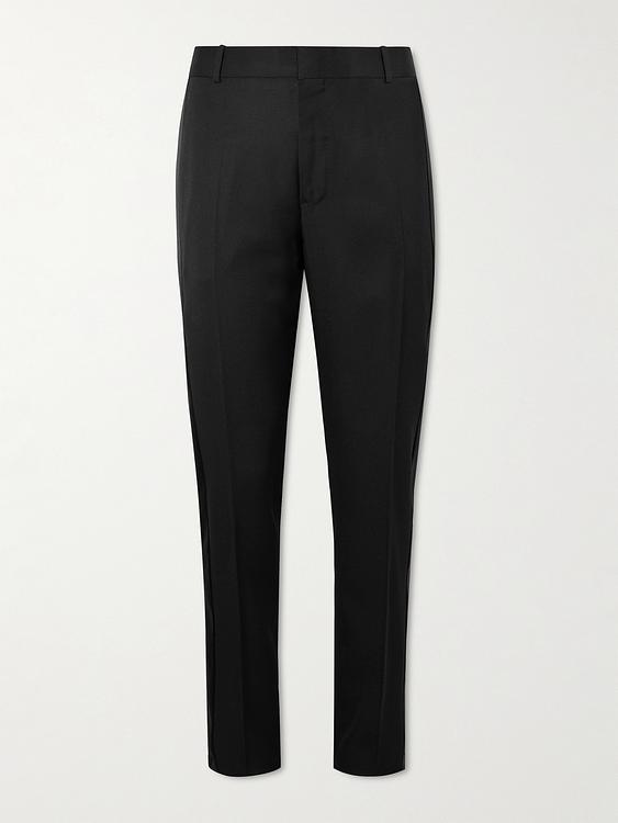 Black tuxedo trousers from Alexander Mcqueen