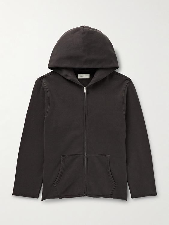 Black hooded sweatshirt from Les Tien