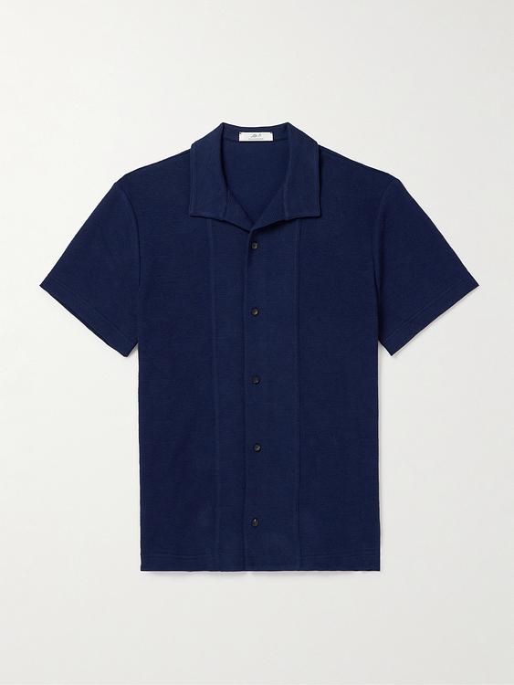 Dark blue short sleeve shirt from Mr P.