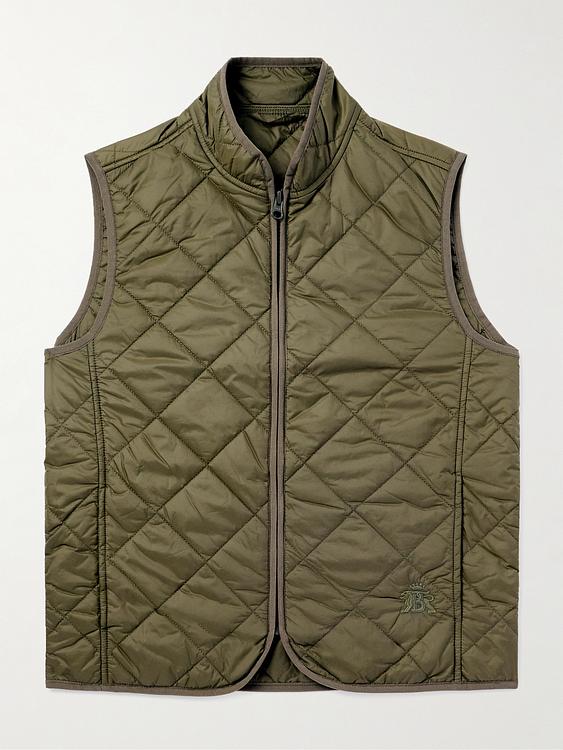 Taupe vest from Baracuta