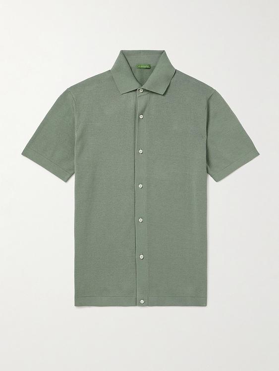 Green short sleeve shirt from Sid Mashburn