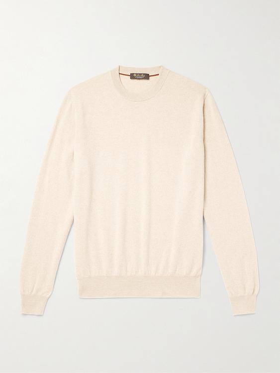 White sweatshirt from Loro Piana