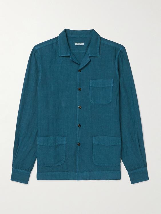 Dark blue casual shirt from Boglioli