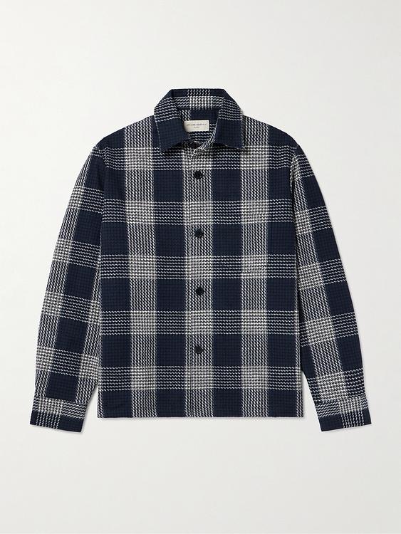 Checkered black casual shirt from Officine Générale