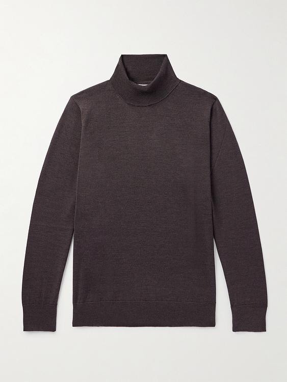 Dark brown turtleneck from Caruso