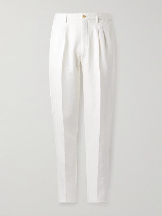 White suit trousers from Boglioli