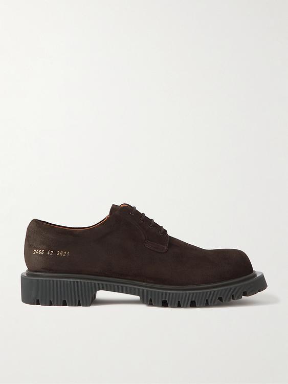 Dark brown derby shoes from Common Projects