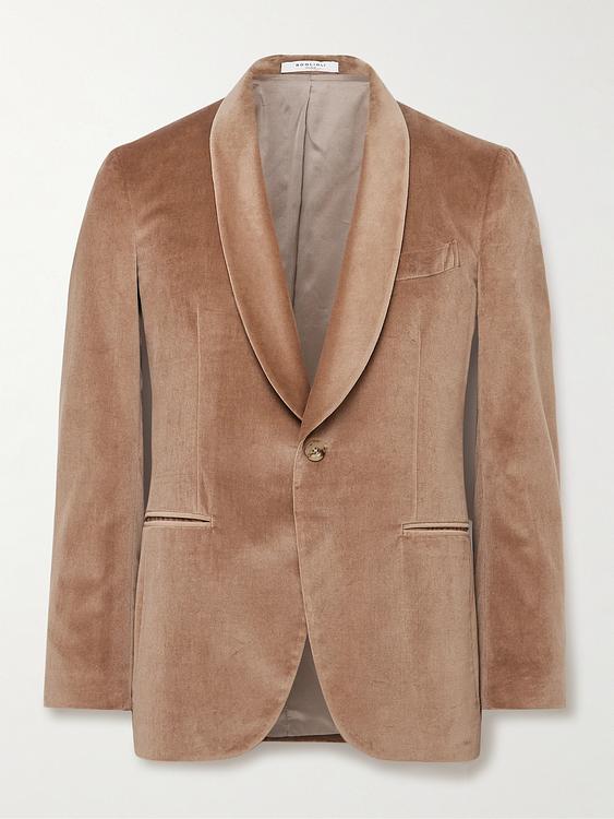 Brown tuxedo jacket from Boglioli