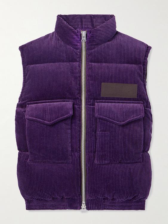 Purple vest from Sacai