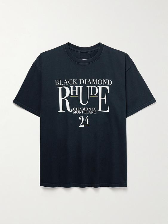 Print black t-shirt from Rhude