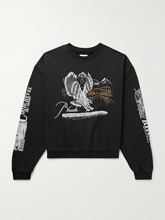 Print black sweatshirt from Rhude
