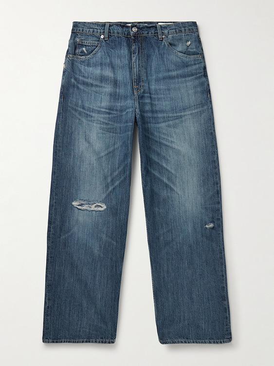 Dark blue distressed jeans from Our Legacy